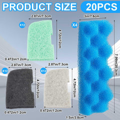 Threlaco biological foam filter display highlighting porous surface for biological filtration