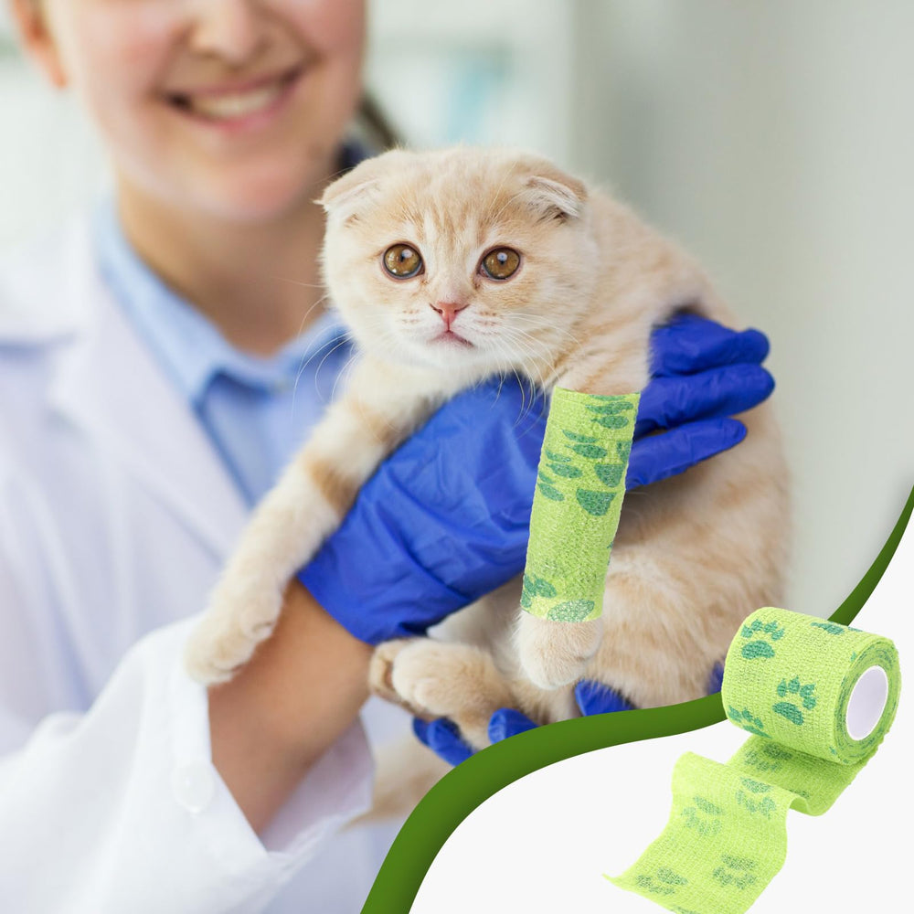Threlaco breathable bandage wrap in green, comfortable airflow for wounds.