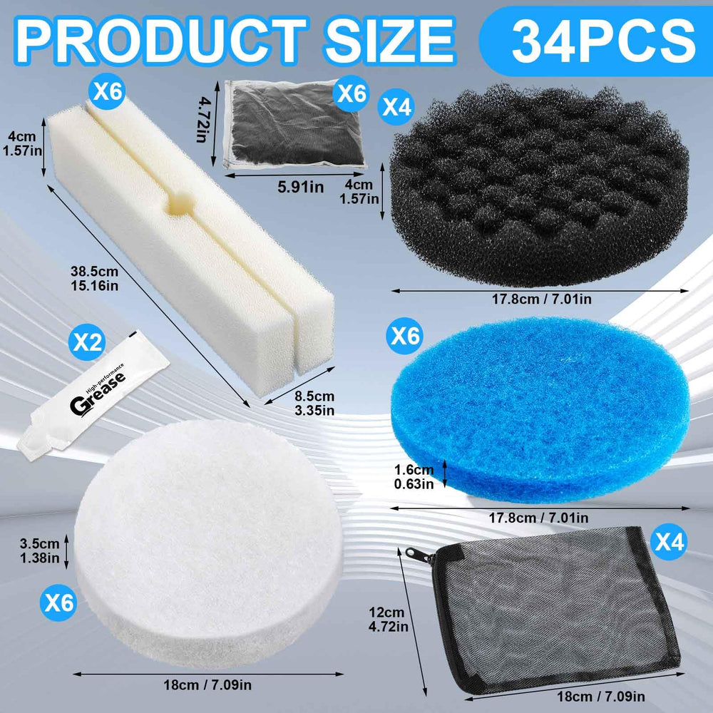 Threlaco Fluval-compatible media assembly image ensures reliable water flow and reduced clogging.