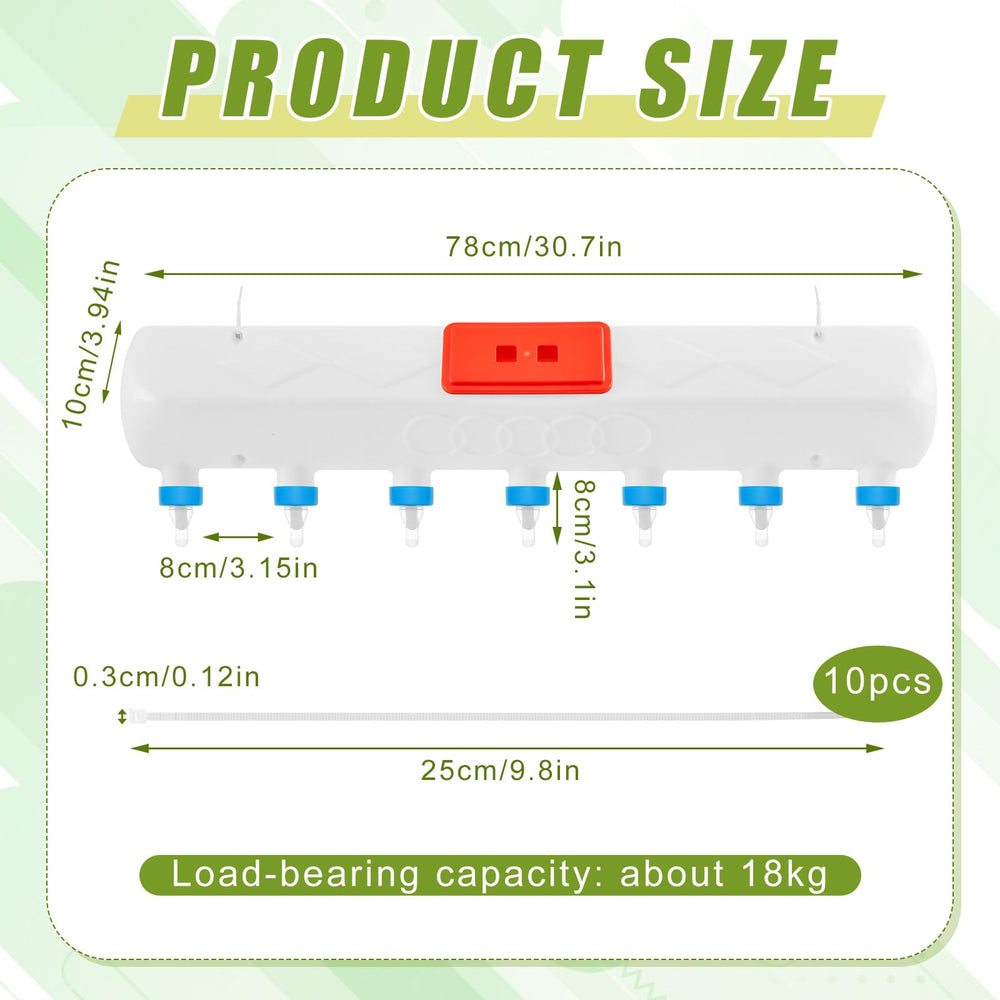Threlaco milk feeder with hanging holes ready for cage or fence installation