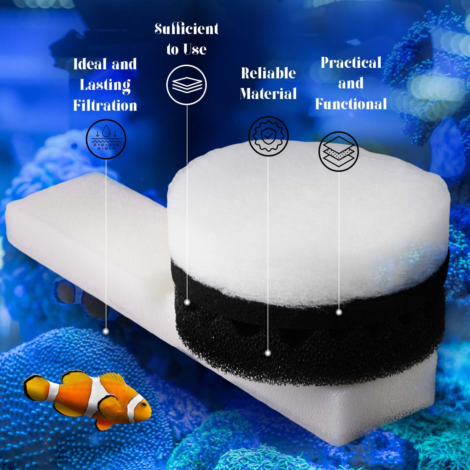 Threlaco water polishing pad thick micro polyester for clearer post-maintenance water