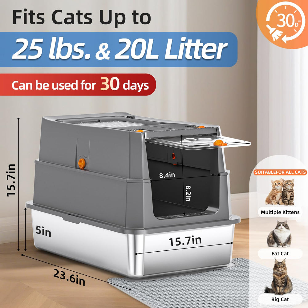 THS MUMS front-entry design enables easy access for kittens and seniors
