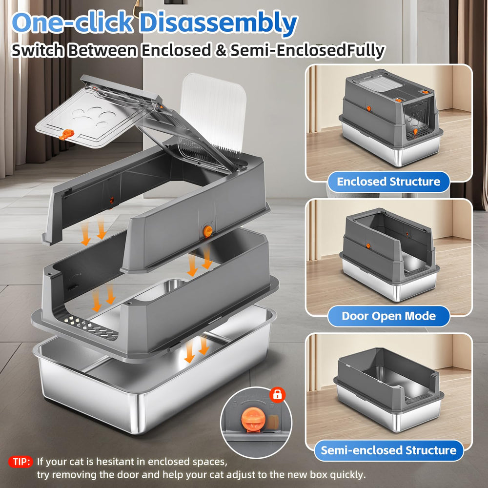 THS MUMS top-entry option minimizes litter tracking