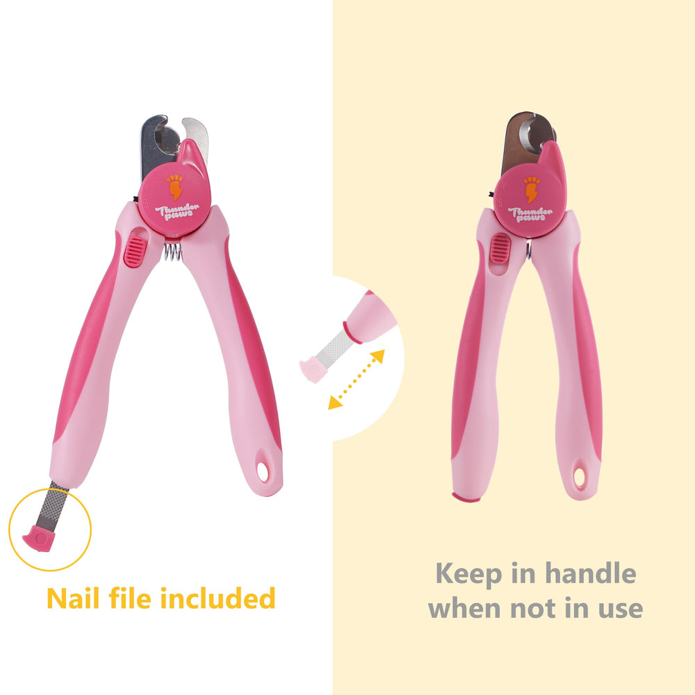 Thunderpaws clippers safety guard prevents over-trimming