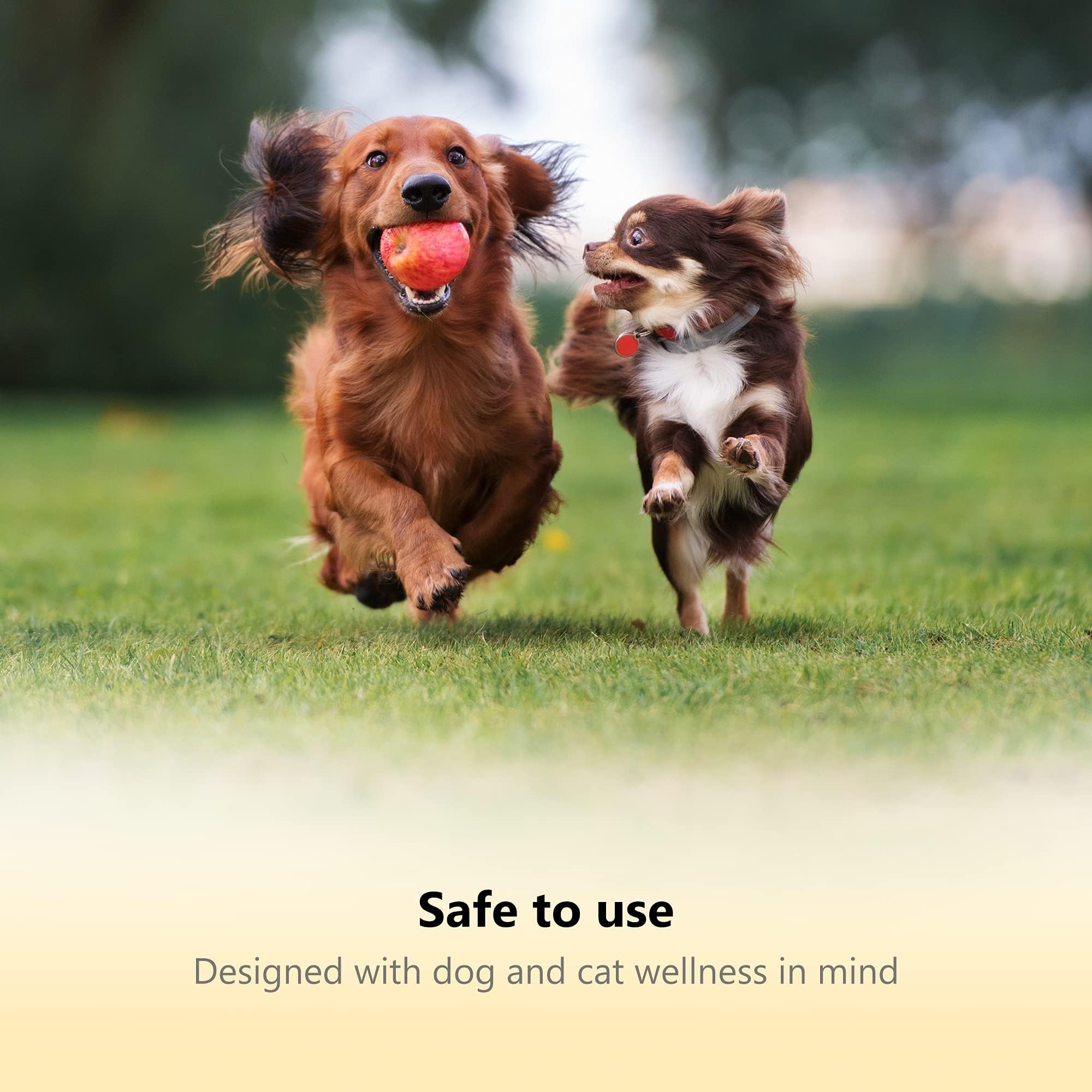 Thunderpaws ergonomic non-slip handles provide comfortable grip during longer grooming sessions.