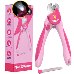 Thunderpaws professional nail clippers with LED light for safe trimming