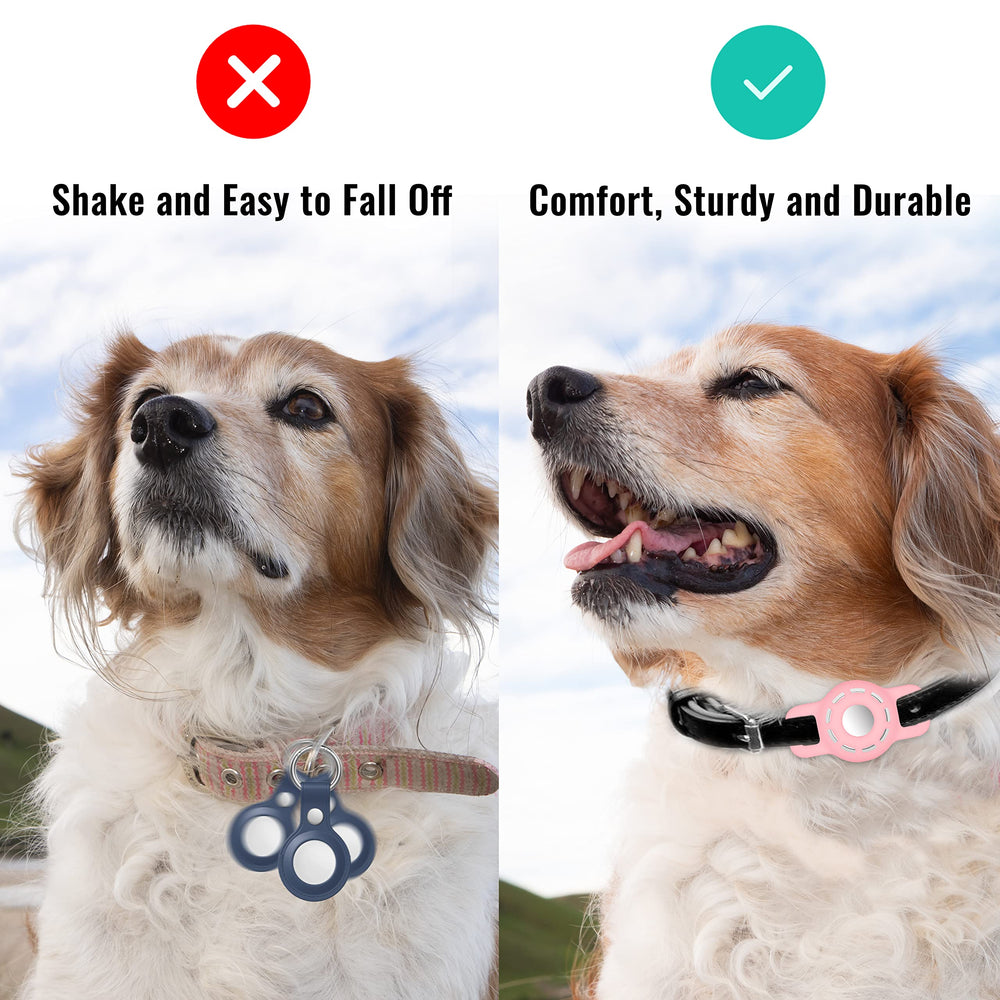 THXSBUDDY air tag holder easy-wear design fits small collars.