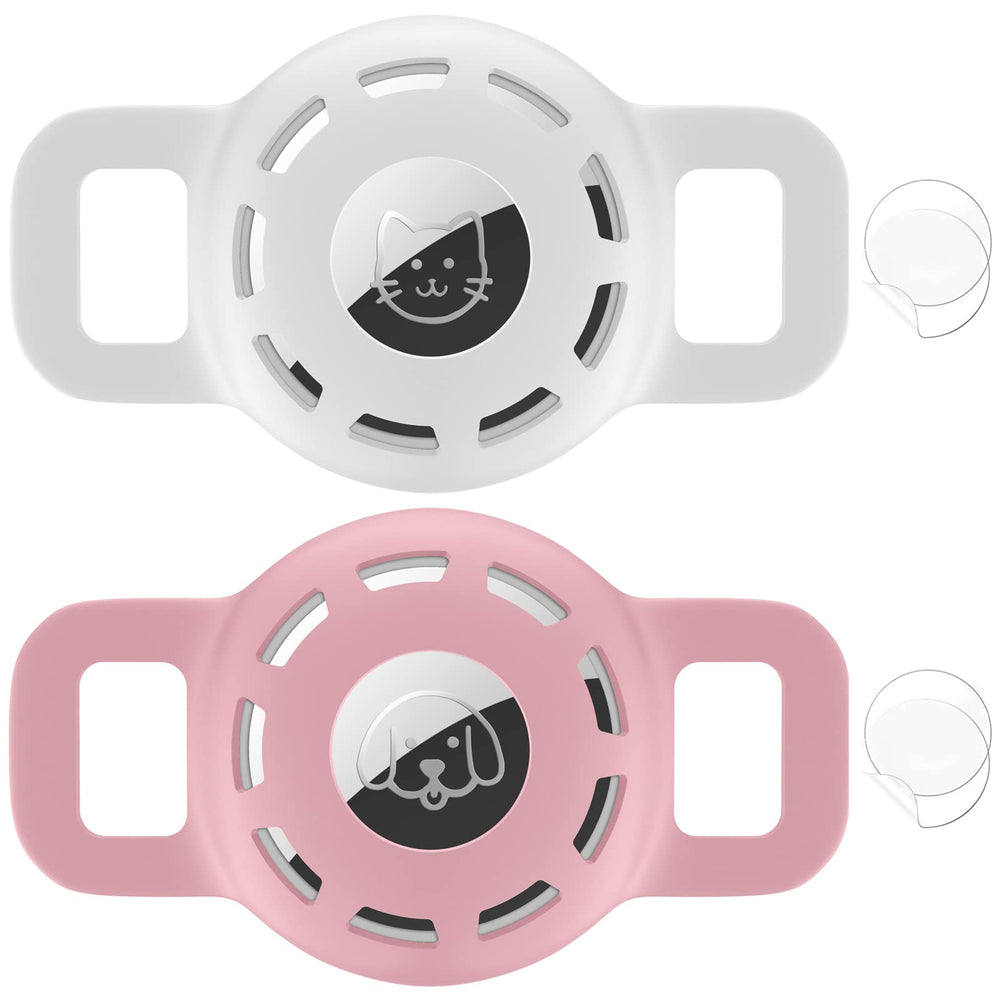 THXSBUDDY Air Tag holder on cat collar for secure tracking.