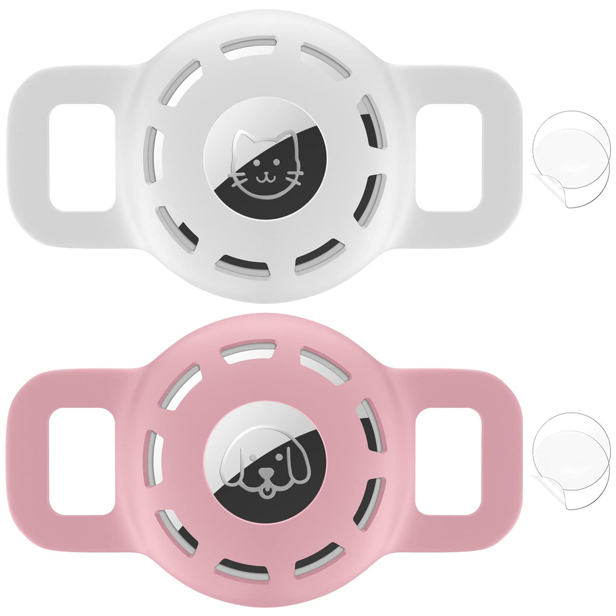 THXSBUDDY Air Tag holder on cat collar for secure tracking.