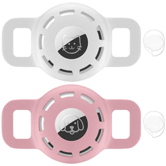 THXSBUDDY Air Tag holder on cat collar for secure tracking.