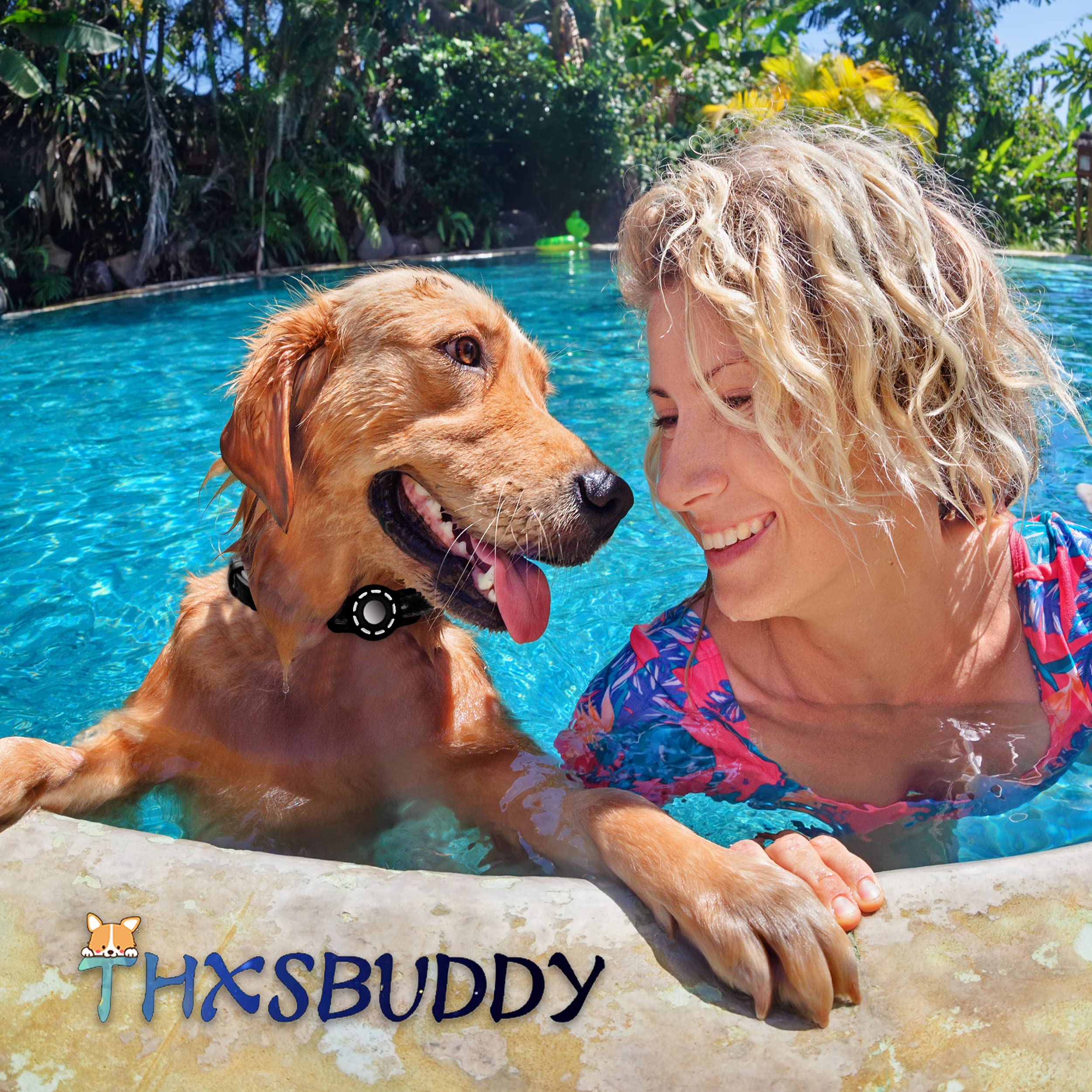 THXSBUDDY air tag holder washable silicone is easy to clean after adventures.