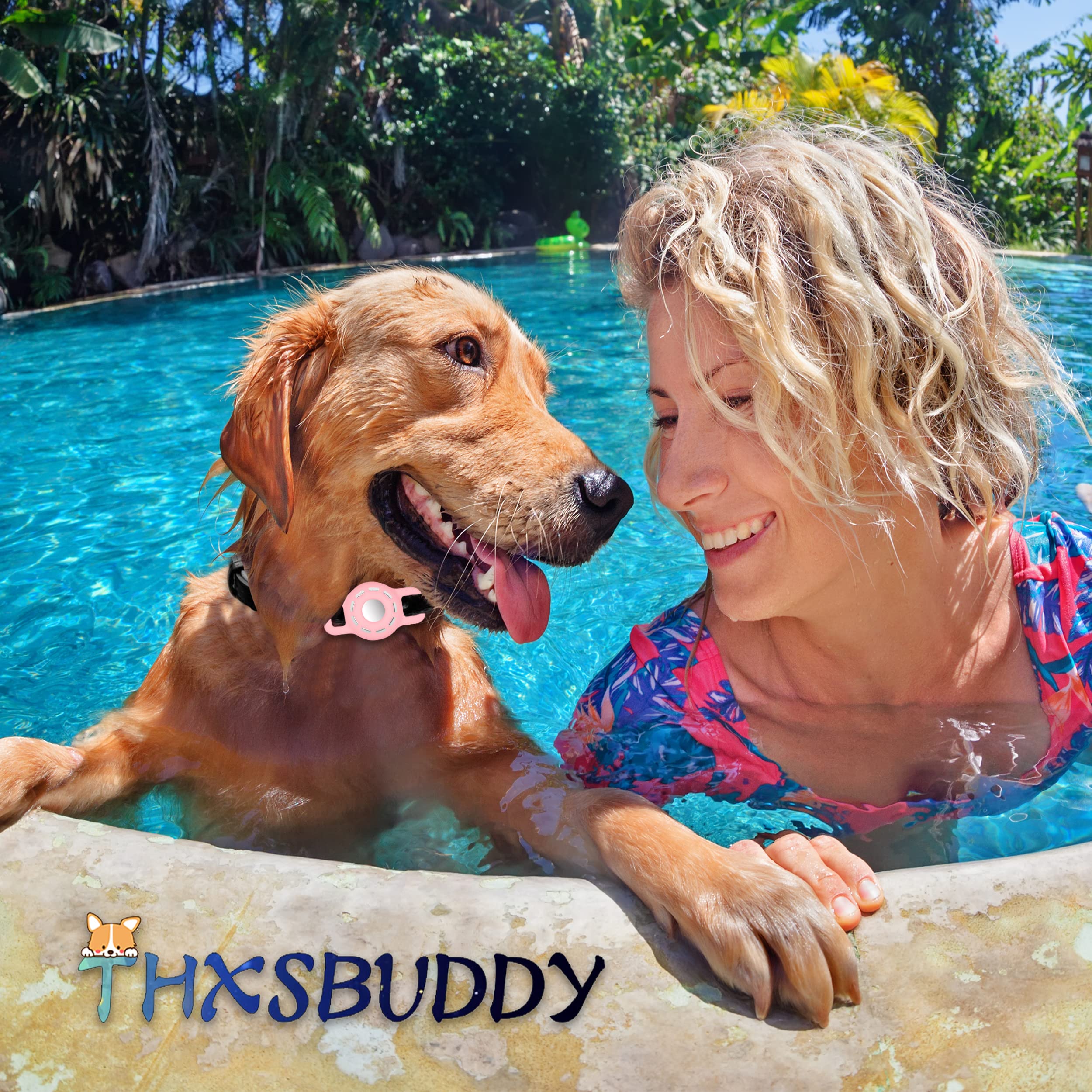 THXSBUDDY instructional video nearby helps you wear AirTag protector correctly
