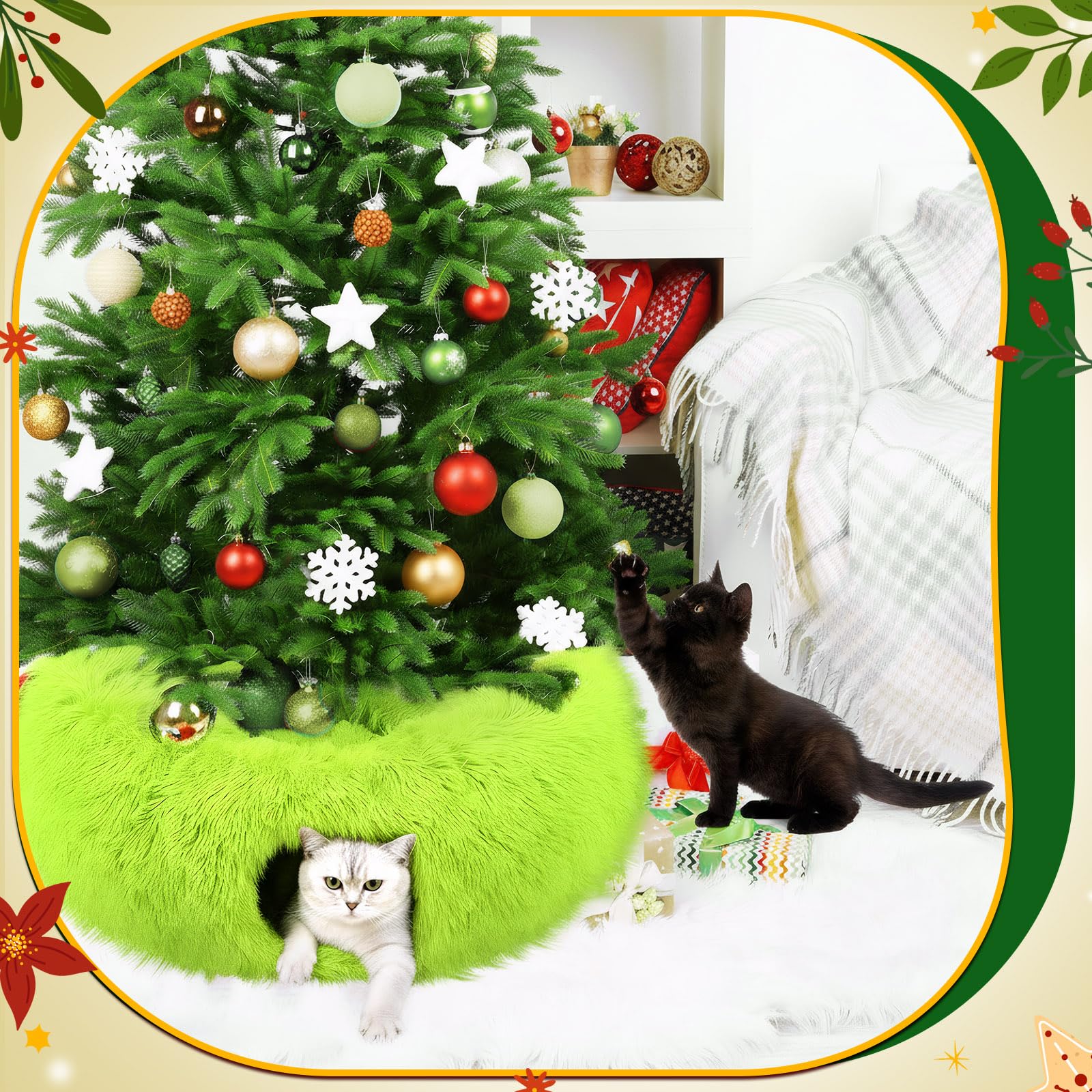 Thyle cat tunnel soft plush lining provides warm resting space after playful explorations.