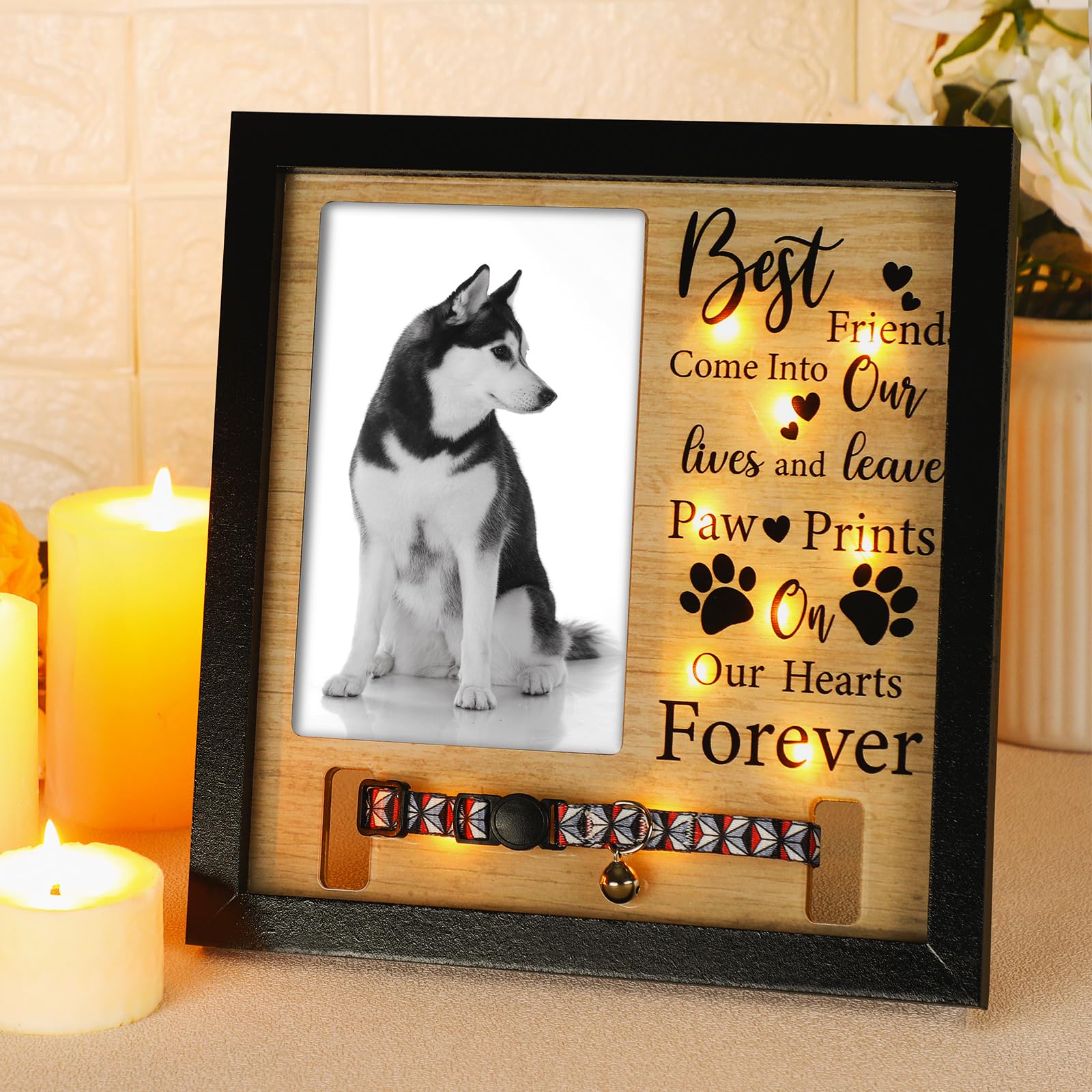 Thyle dog memorial frame front view keeping cherished memories alive