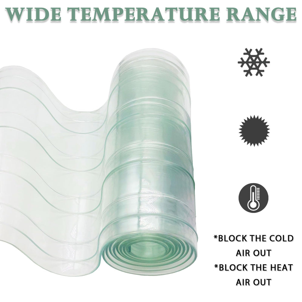 TiciKim PVC dog door strip being cut to fit the door.