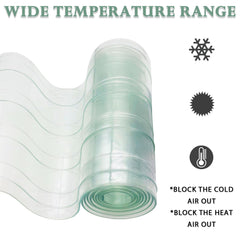 TiciKim PVC dog door strip being cut to fit the door.