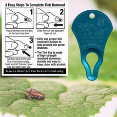 The Tick Key Original Pack Multi-Color shown as a compact tool for on-the-go deticking.