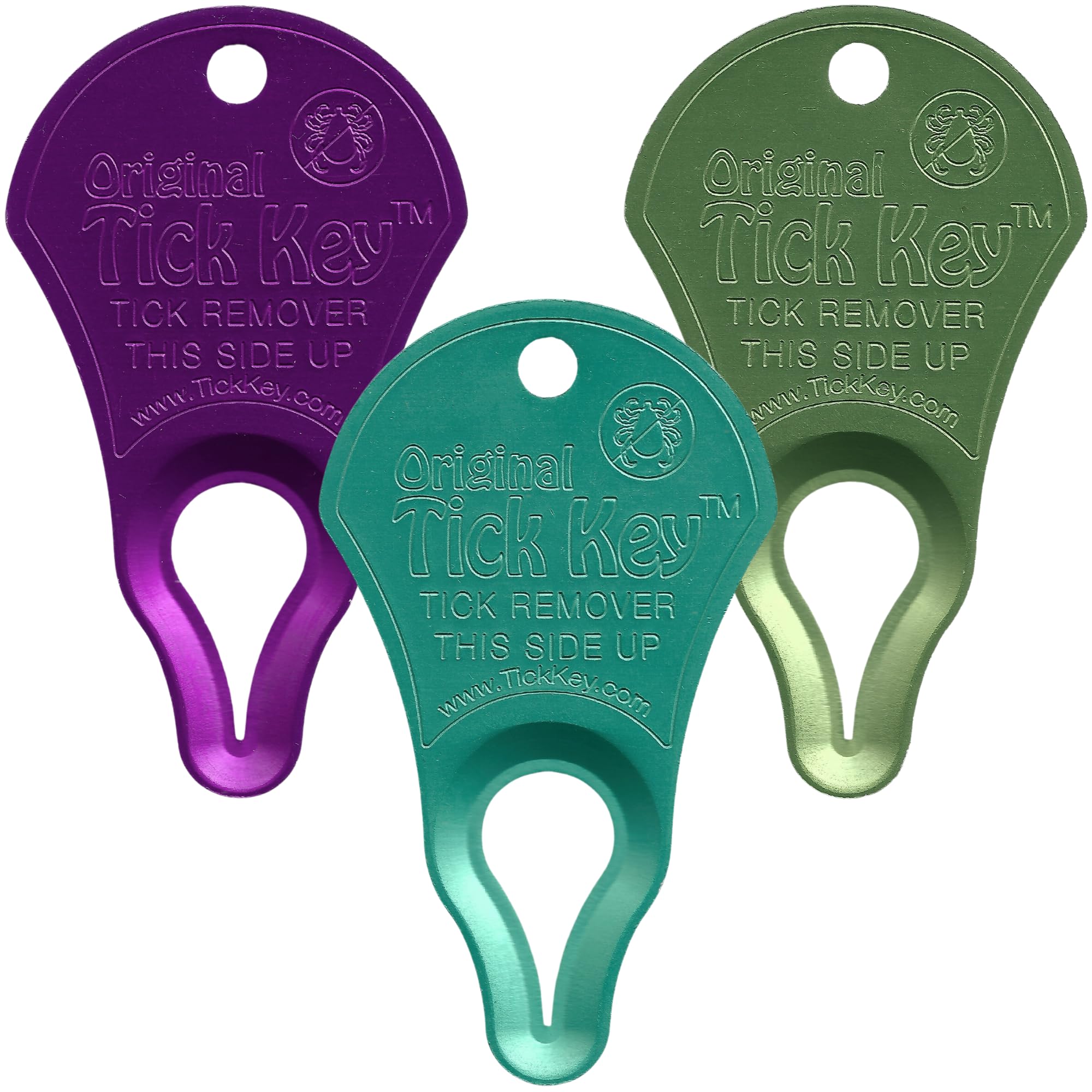 The Tick Key Original Pack Multi-Color in outdoor use for easy tick removal during activities.
