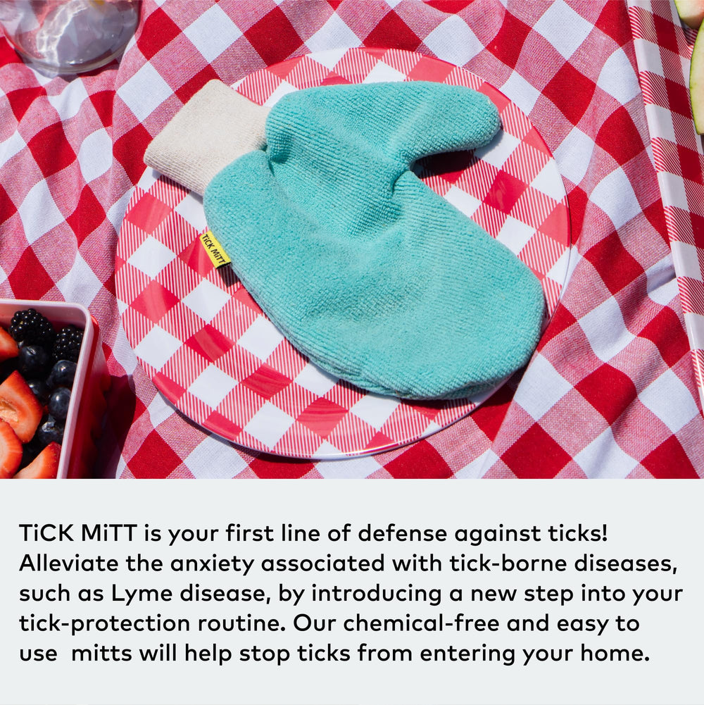 TiCK MiTT blue compact pocket design photo suggests easy carry on hikes and trips.
