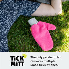 TiCK MiTT chemical-free tick prevention tool in use outdoors.