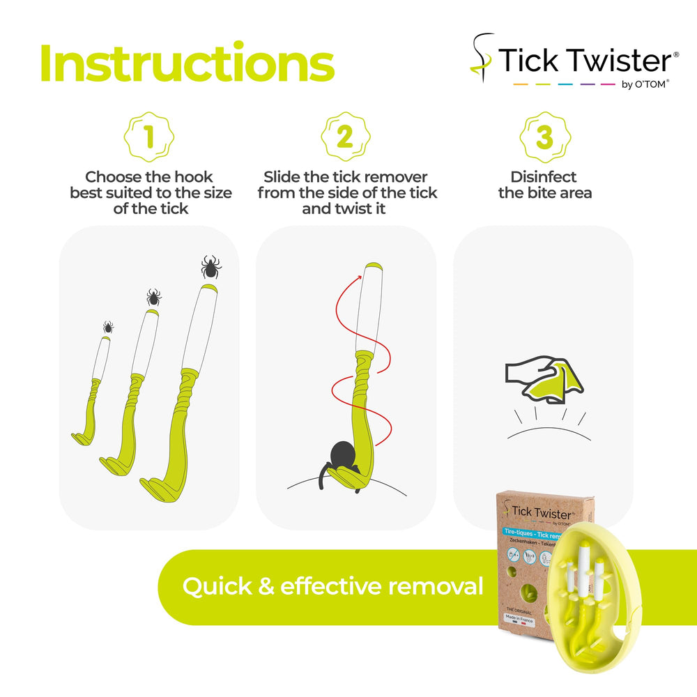 Tick Twister made-in-france emphasizing engineering quality for reliable removal.