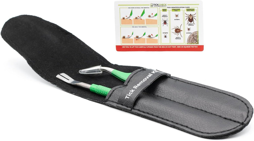 TickCheck Premium Tick Remover Kit free identification card aids species recognition