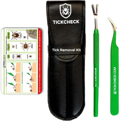 TickCheck Premium Tick Remover Kit stainless steel tick remover for safe removal outdoors