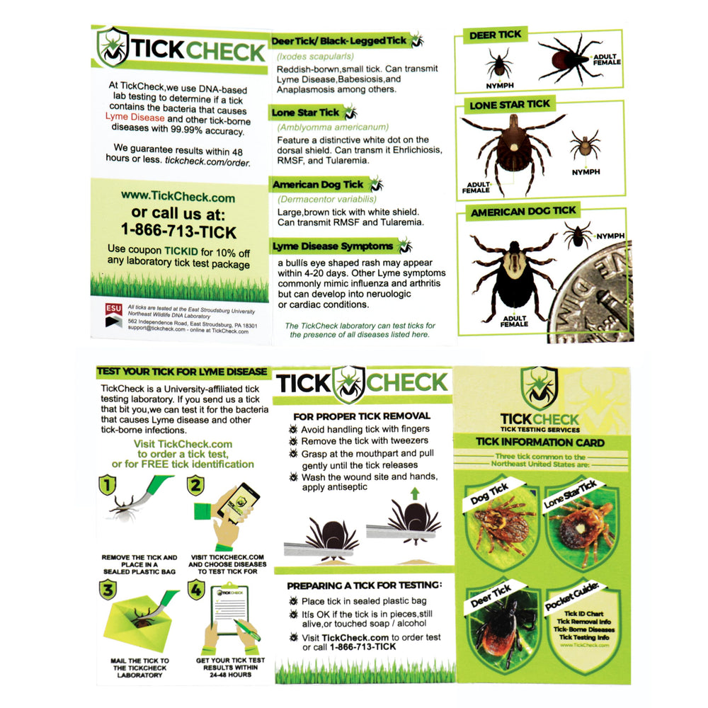 TickCheck Tick Remover Card closeup showing durable wallet-sized design.