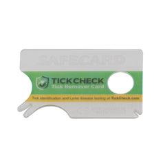 TickCheck Tick Remover Card small notch for tiny nymphs.