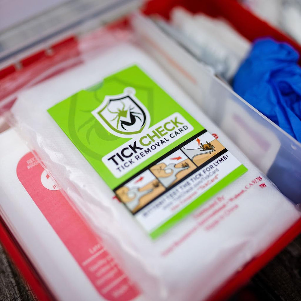 TickCheck Tick Remover Card outdoors kit ideal for hikers and campers.