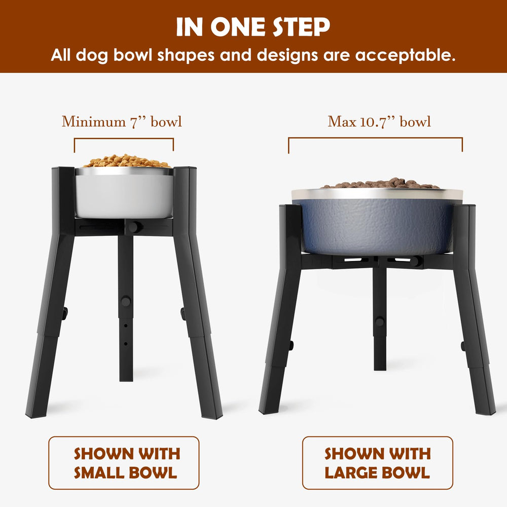 TIDANT dog bowl stand collapsible and portable for travel with dogs
