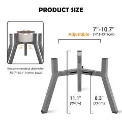 TIDANT dog bowl stand easy-assembly setup takes minutes.