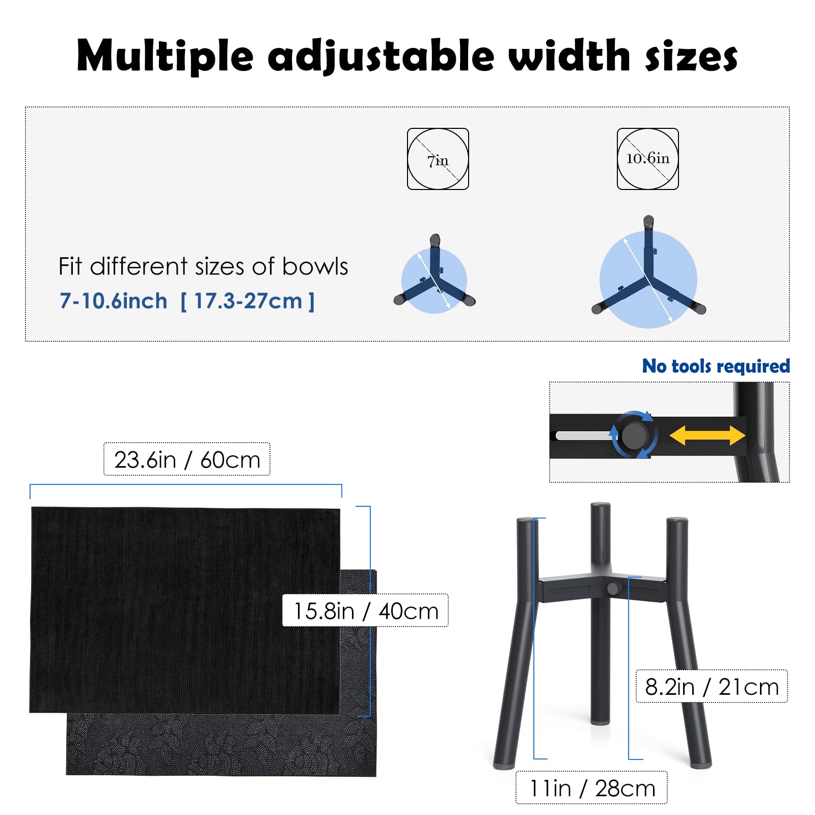 TIDANT easy-clean surface makes post-meal wipe-down quick