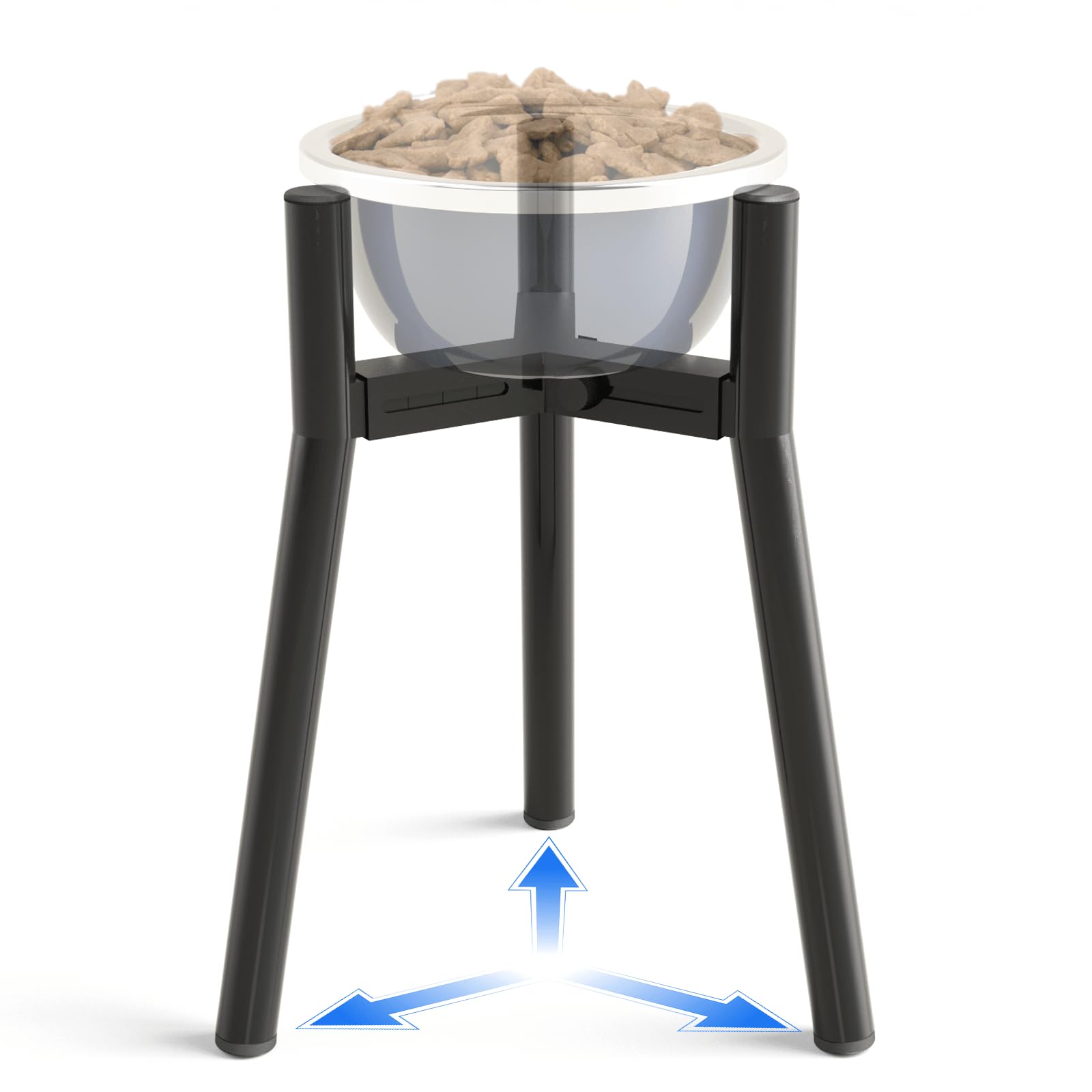 TIDANT dog bowl stand for large dogs demonstrates ergonomic feeding height for easy access.