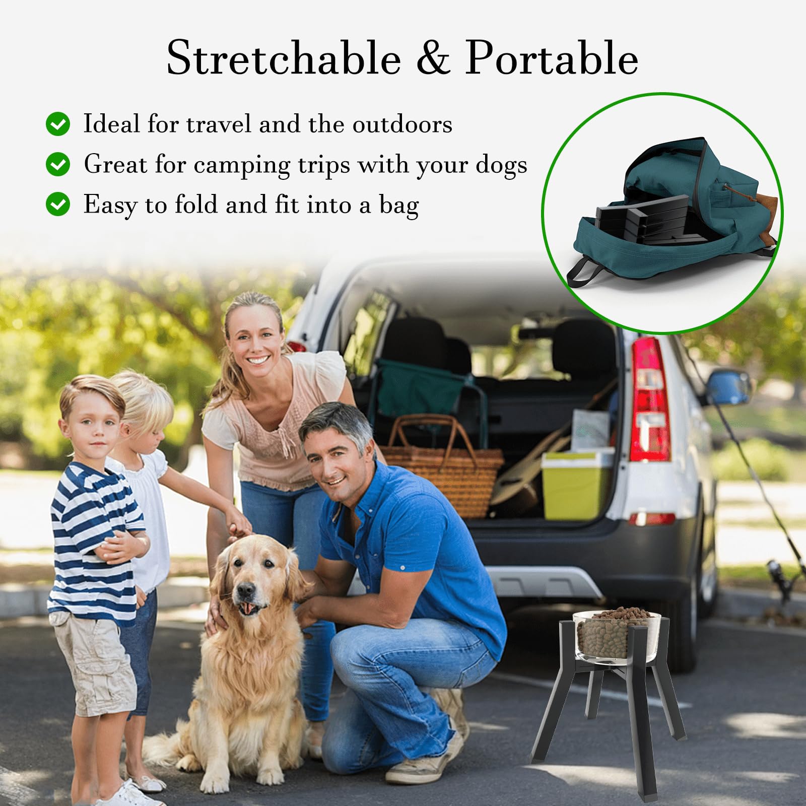 TIDANT dog bowl stand waterproof surface cleans with a wipe.