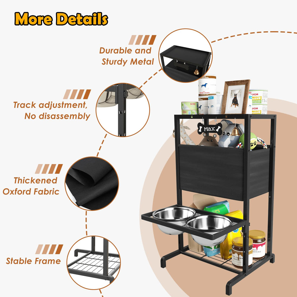 TIDANT compact assembly in minutes with stainless steel bowls included.