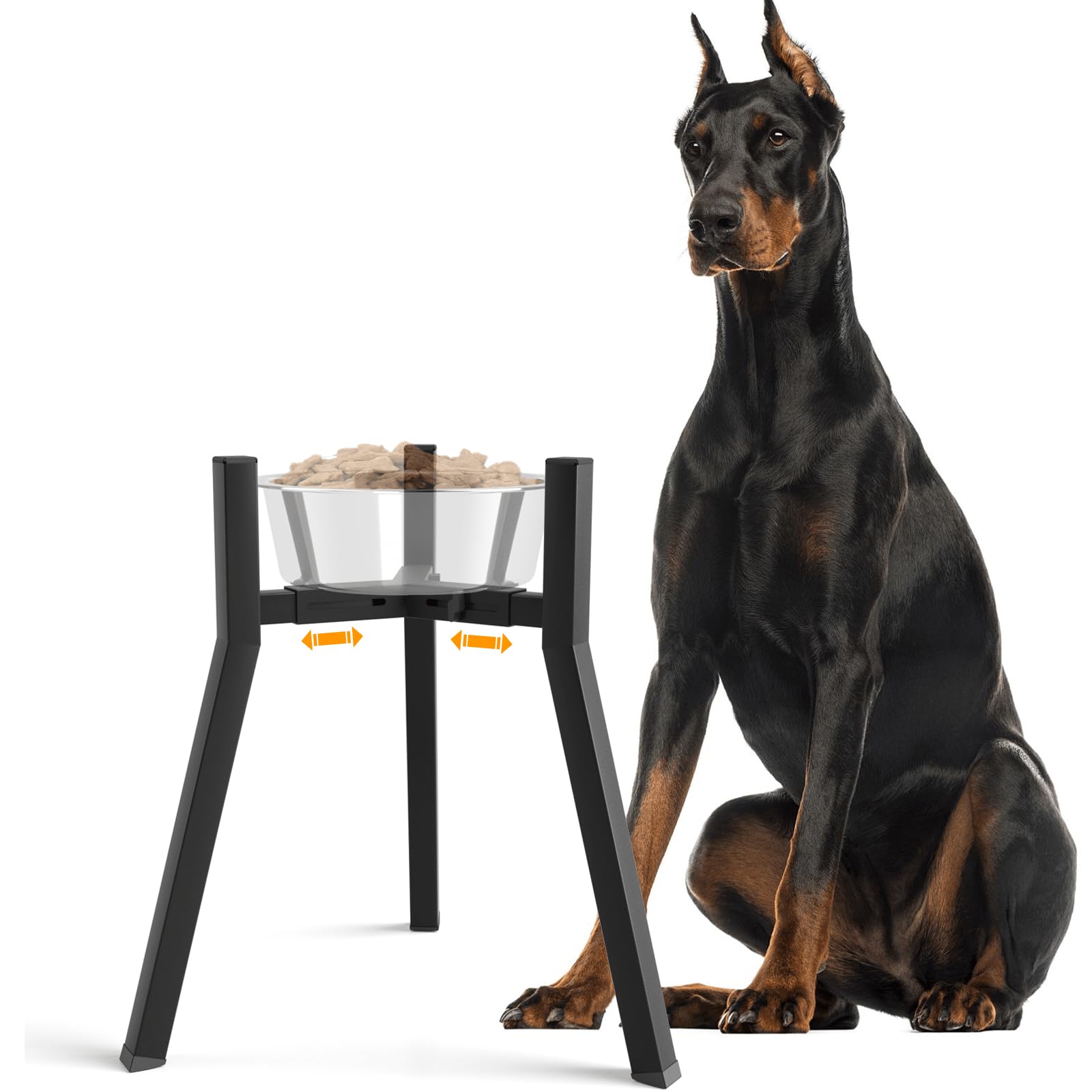 TIDANT elevated dog bowl stand for large dogs — comfortable mealtime height.