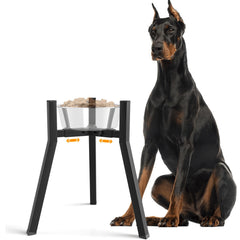TIDANT elevated dog bowl stand for large dogs — comfortable mealtime height.