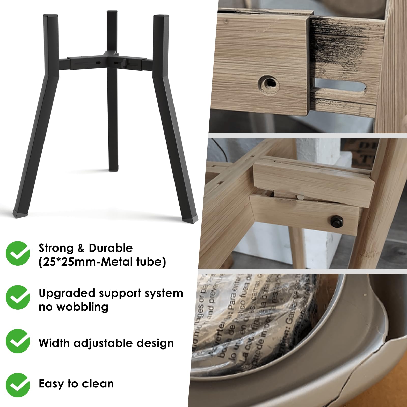TIDANT waterproof surface cleans quickly after messy meals.