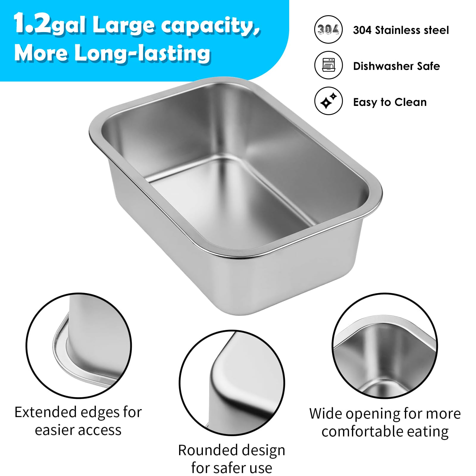 Tidant durable metal frame with non-slip feet prevents tipping during use.