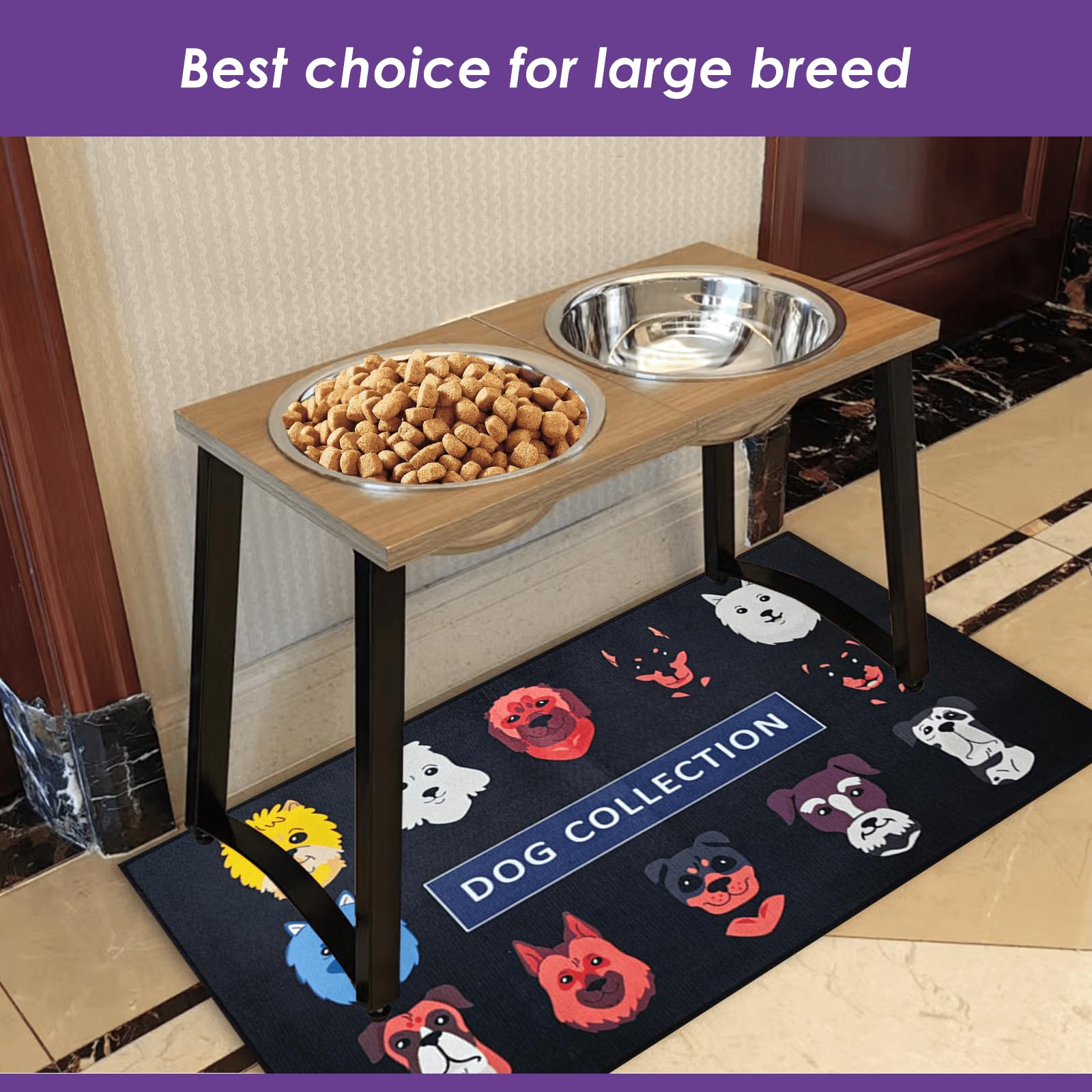 TIDANT raised stand provides stable support to prevent overturns