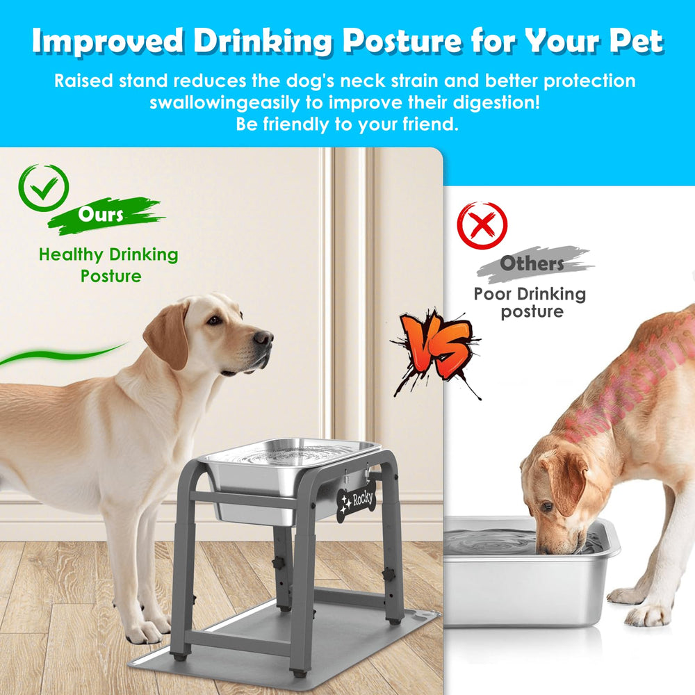 Tidant splash-proof mat keeps floors dry under the bowl.