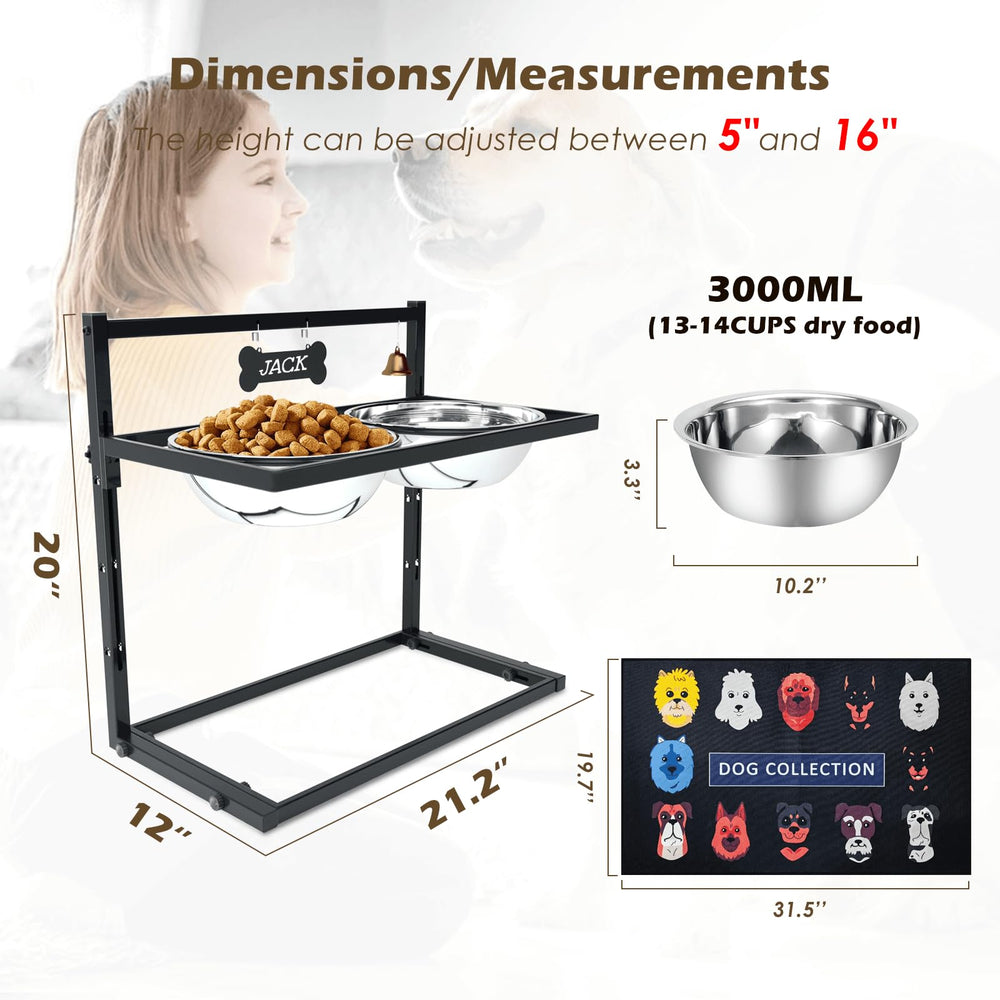 TIDANT stainless steel bowls 101 oz each for large portion meals