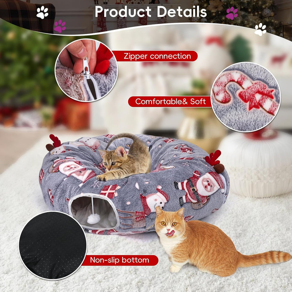 Tidjani soft plush cat cushion delivers warm comfort for naps and cuddles.