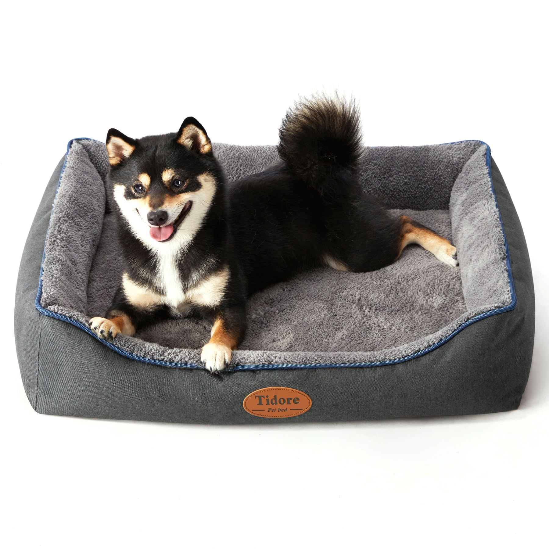 Tidore orthopedic dog bed with egg-crate foam provides even weight distribution for comfy lounging.