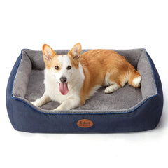 Tidore orthopedic dog bed showing egg-crate foam for even weight distribution.
