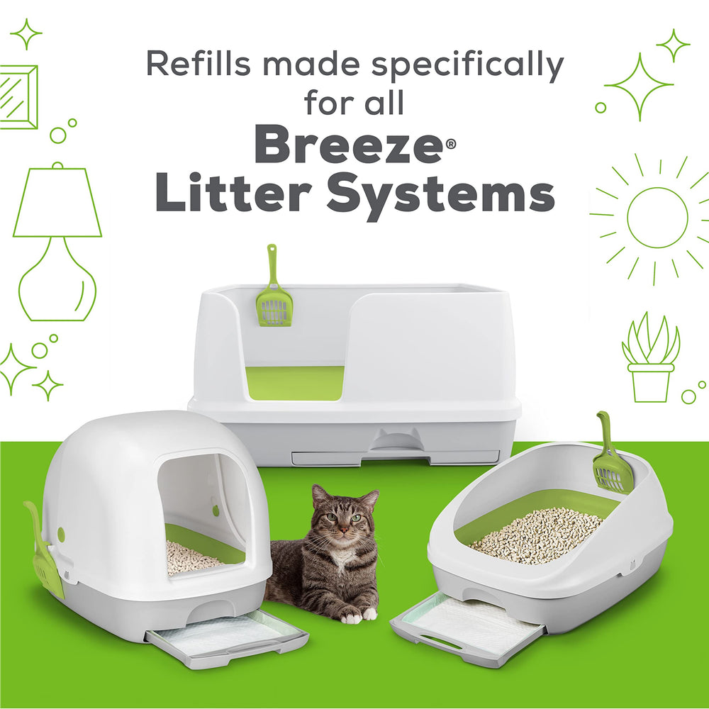 Purina Tidy Cats Breeze Litter Pellets active clean scent displayed for fresh aroma.