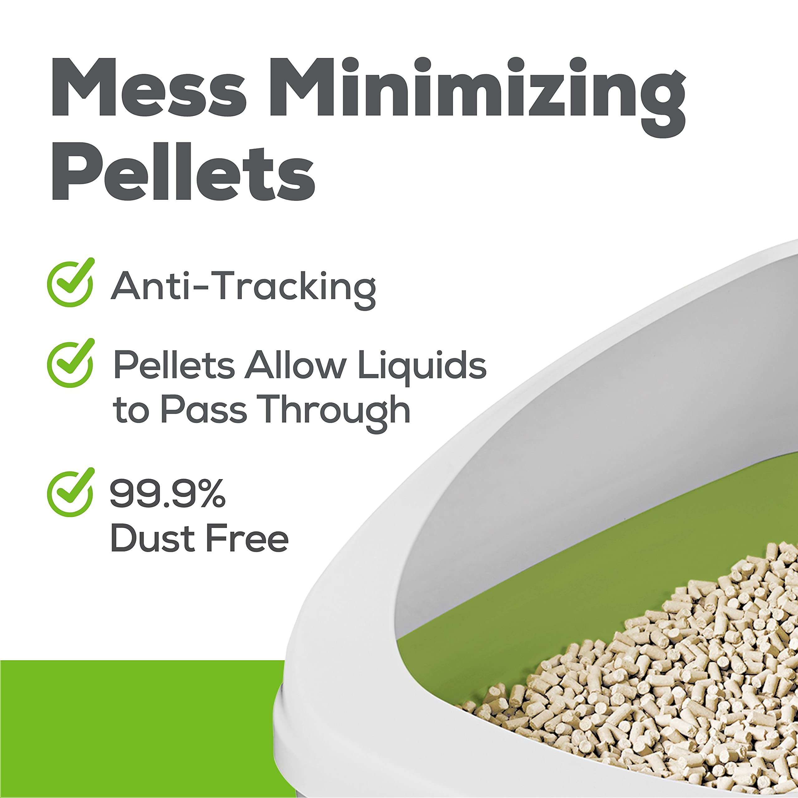 Purina Tidy Cats Breeze Litter Pellets closeup texture highlights pellet composition for cleaner box area.