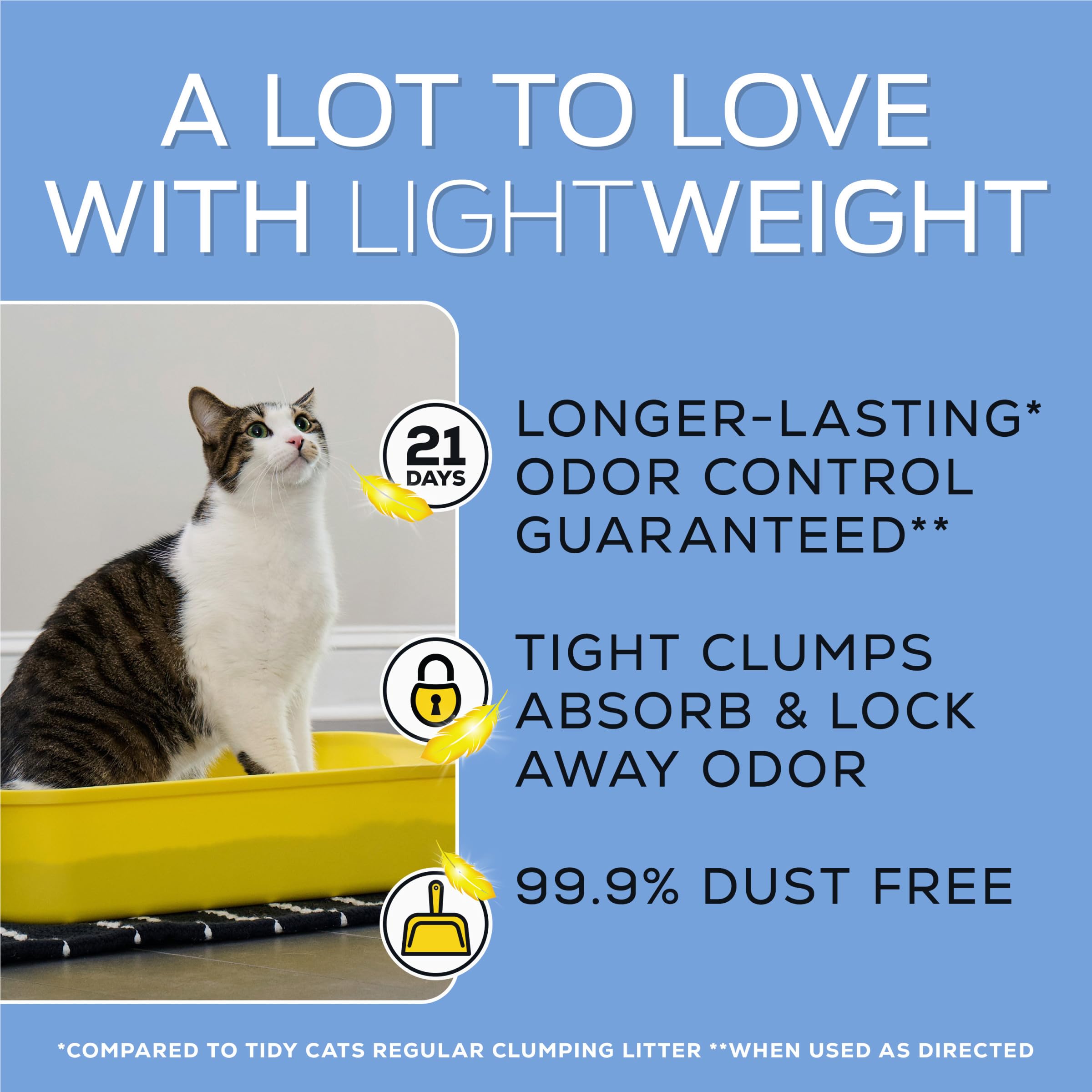 Tidy Cats LightWeight 24/7 Performance multi-cat box image indicates suitability for households