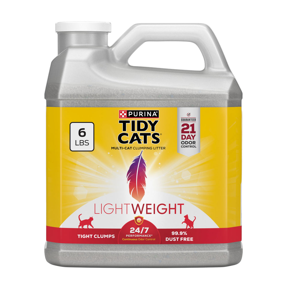 Tidy Cats LightWeight 24/7 Performance bottle pour shows easy pour and odor control